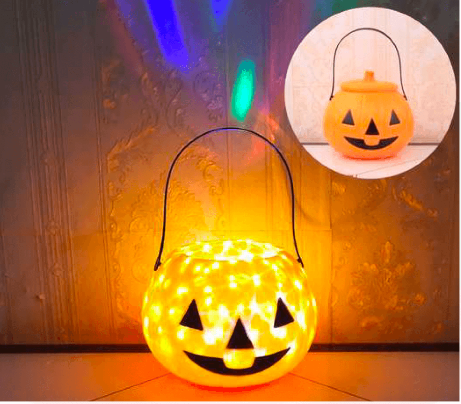 Kids LED Basket - Disco Light and Music Costume