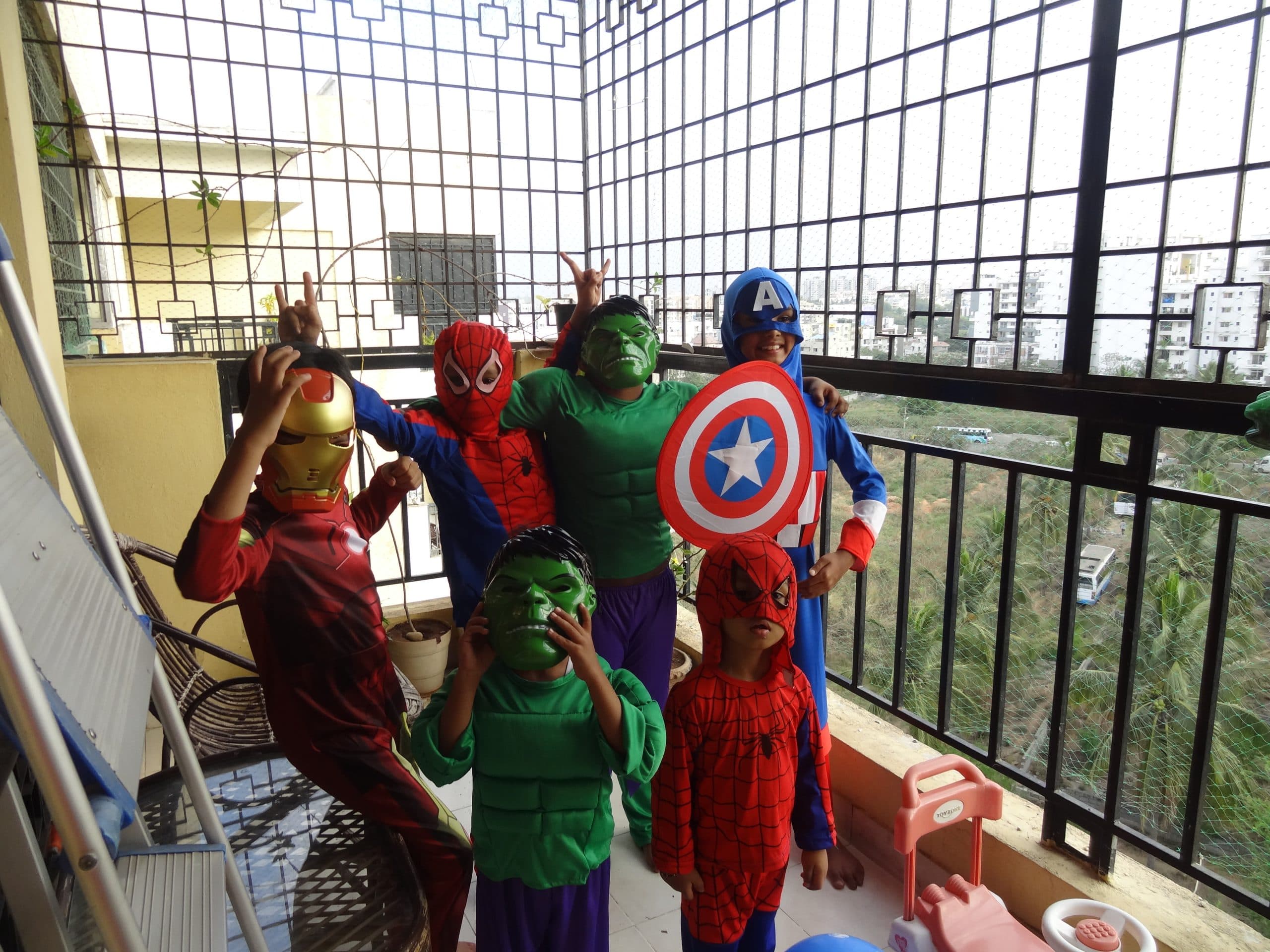 Kids Avenger (Capt America, Hulk, Iron Man) Costume