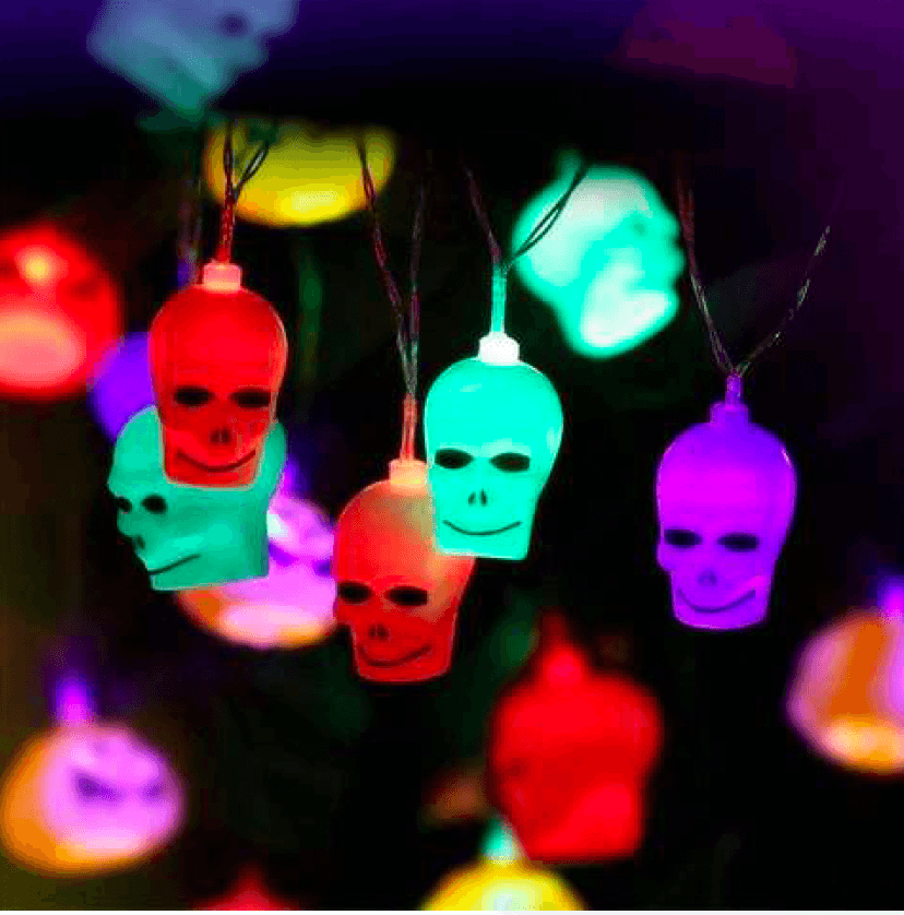 Kids Skull String Light Costume