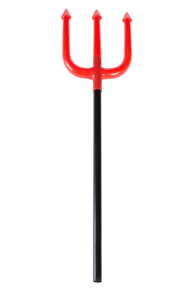 Kids Red Devil Trident (Size - 105 cm) Costume