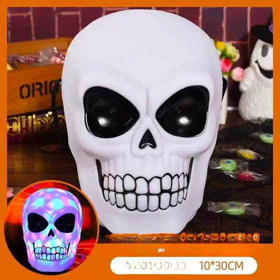 Kids Big Skull with Light Music Movement Costume