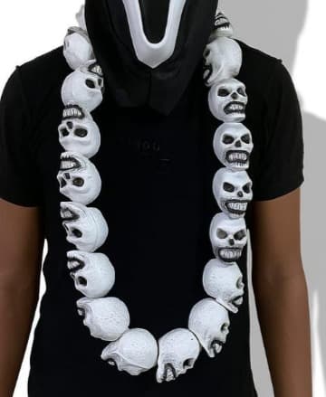 Kids Skull Necklace Costume