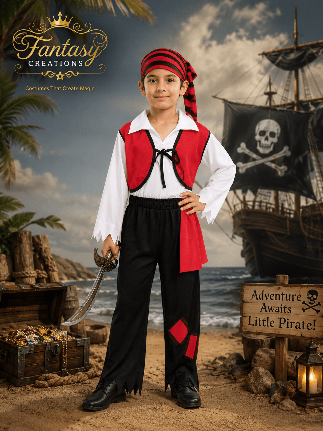 Pirate costume set