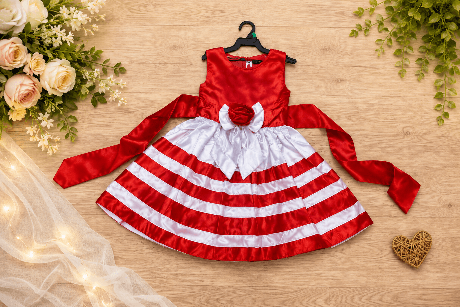 Red Striped Dress