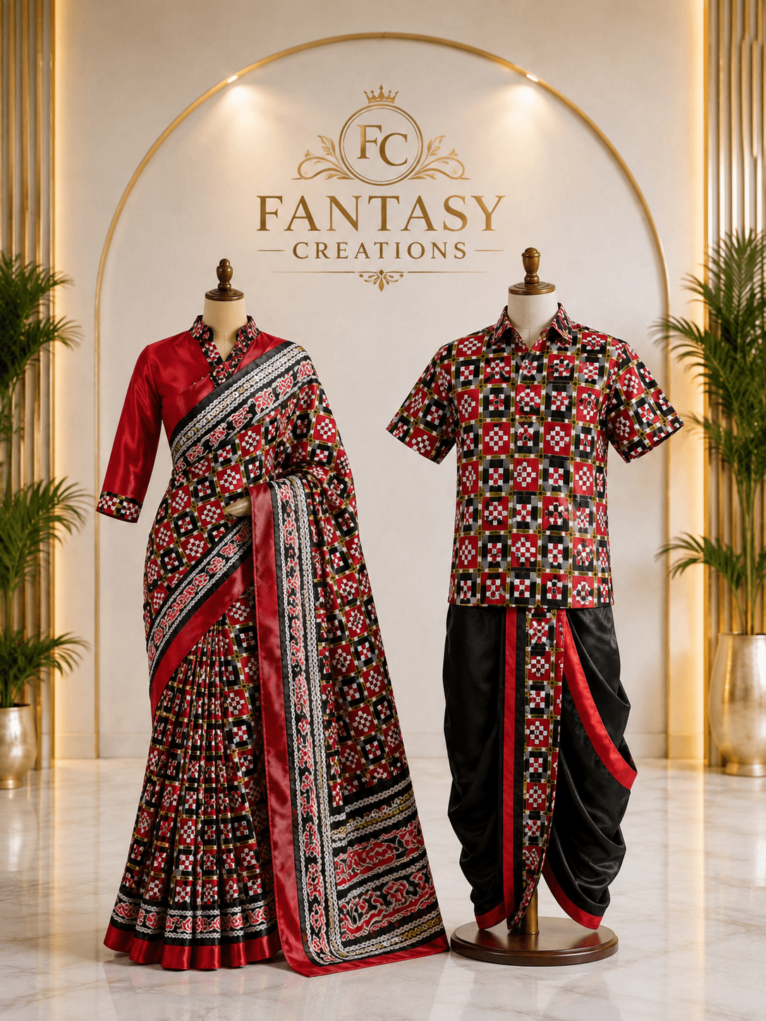Sambalpuri Outfit boy and girl
