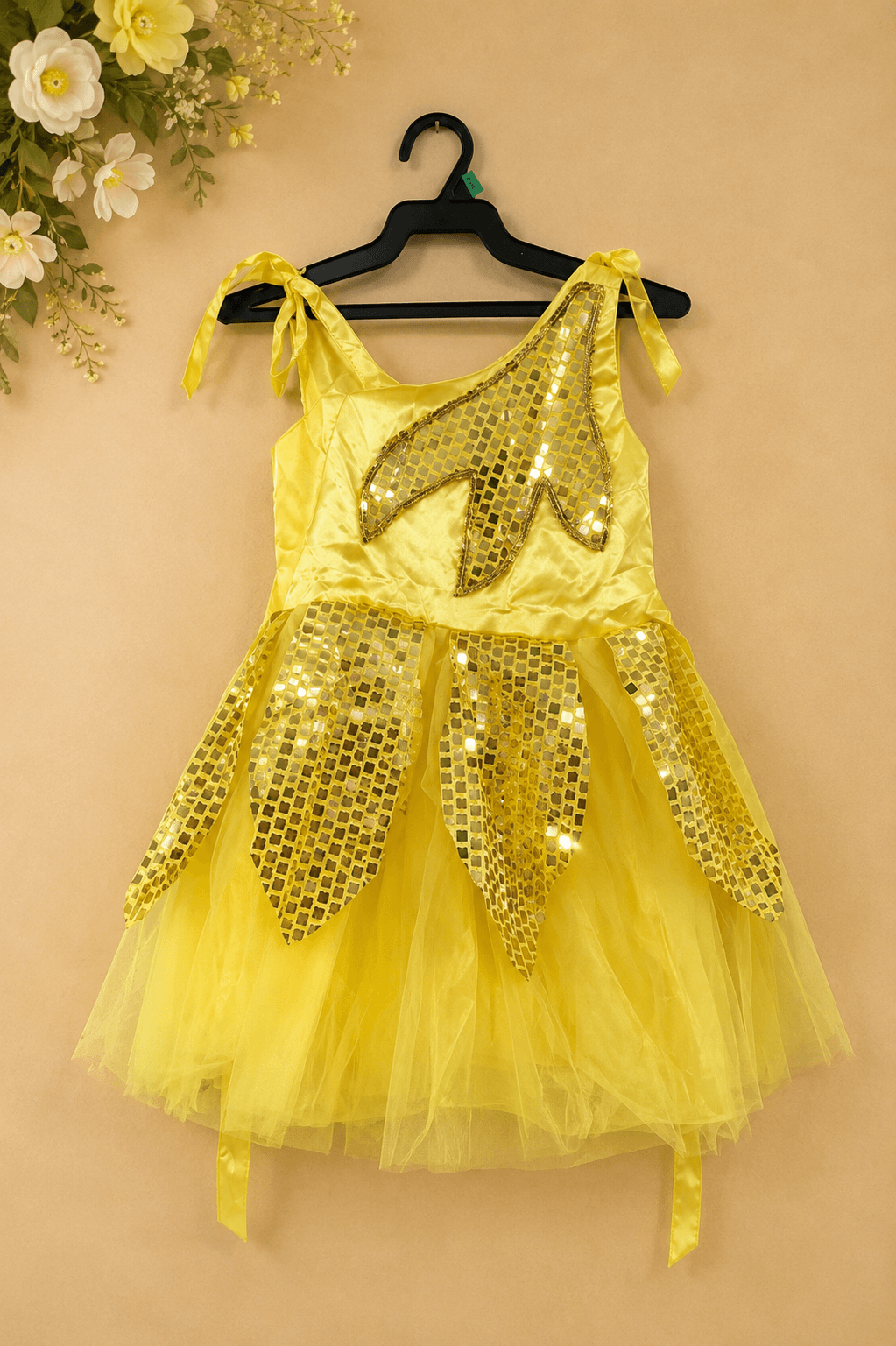 Yellow Sequined Dress
