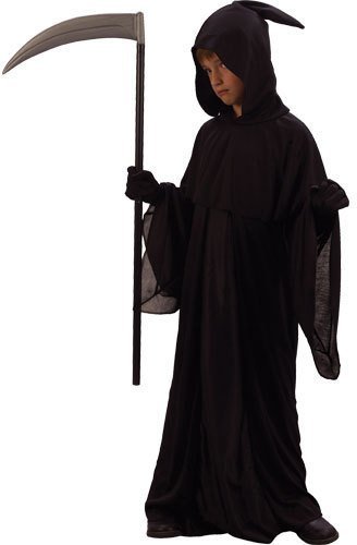 HC19A Black Hooded Robe with Scythe
