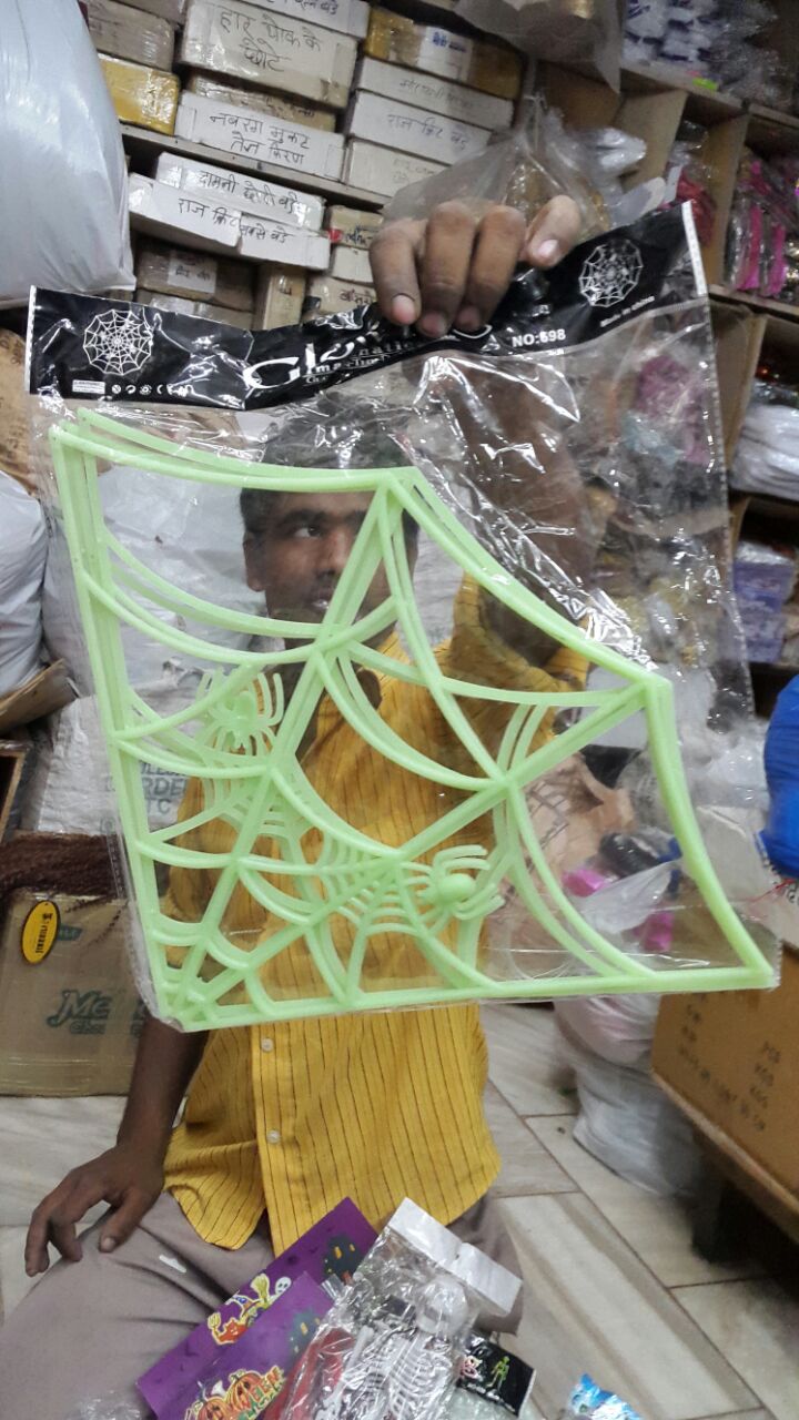 HA36 Glow in Dark - Spider Web Decor