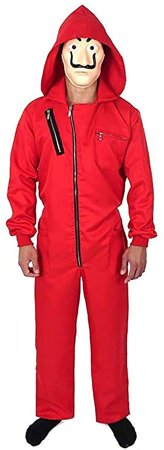 Money Heist Costume Set with Dali Mask - Adults