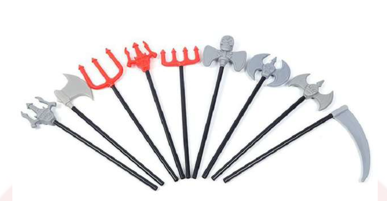 Kids Hand Weapons - Scythe/Axe/Trident, etc (Size - 43 cm) Costume