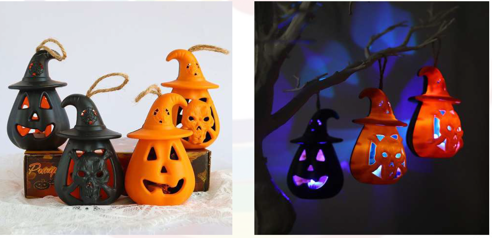 Pumpkin Decor with Light