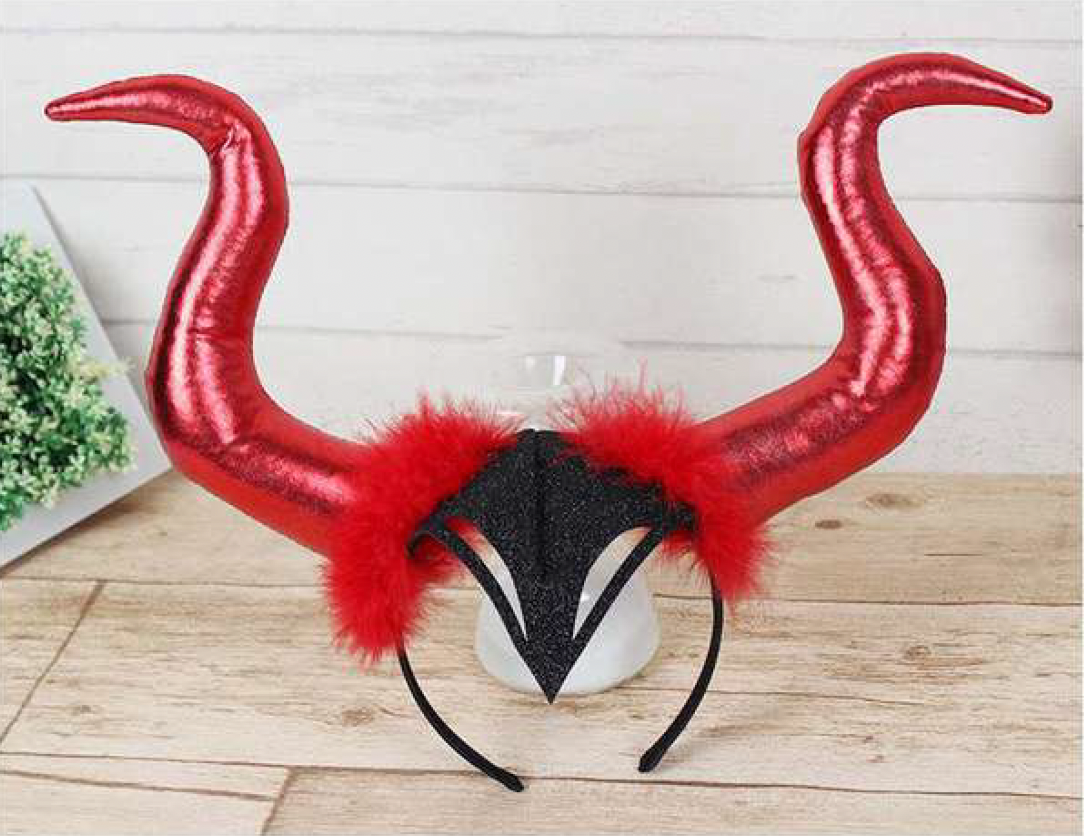 Kids Maleficent Red Horn Costume