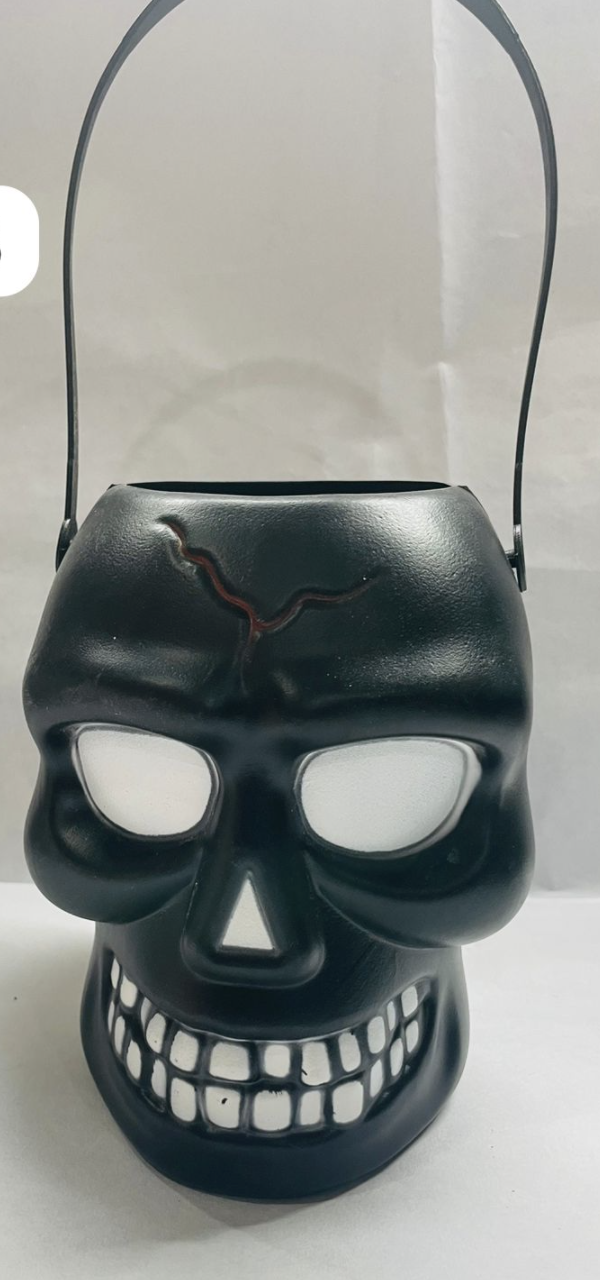 Kids Black Skull Basket Costume