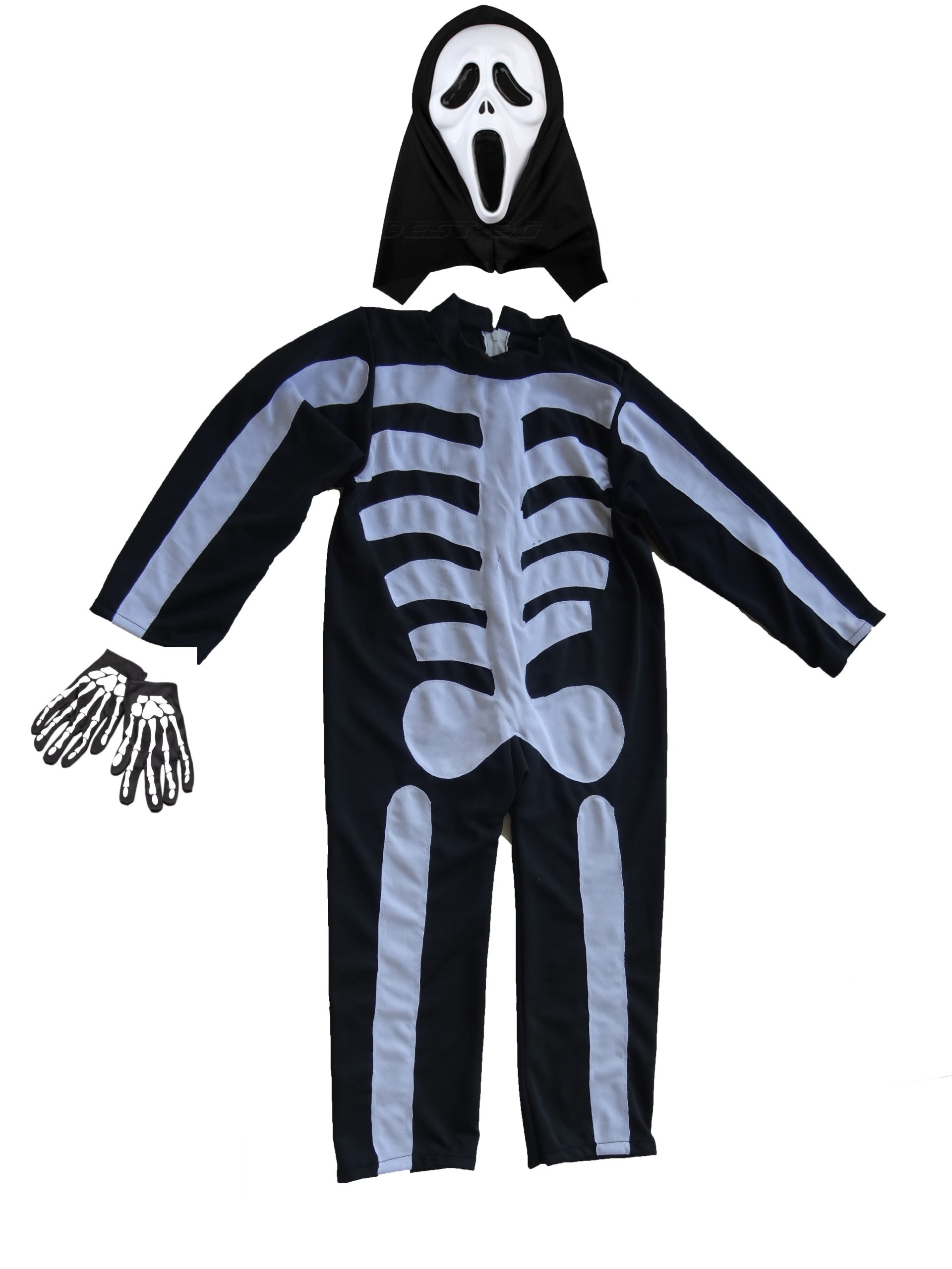 HC24 Skeleton Dress with Gloves and Mask