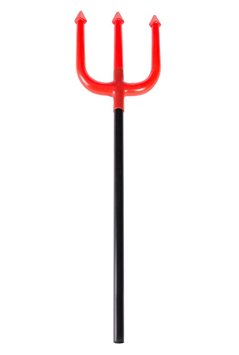 Kids Red Devil Trident (Size - 105 cm) Costume