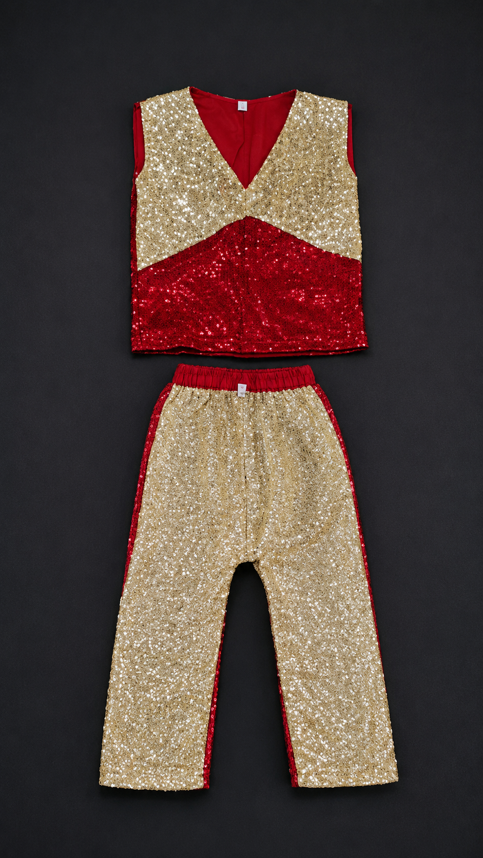 Gold Sleeveless Costume Set