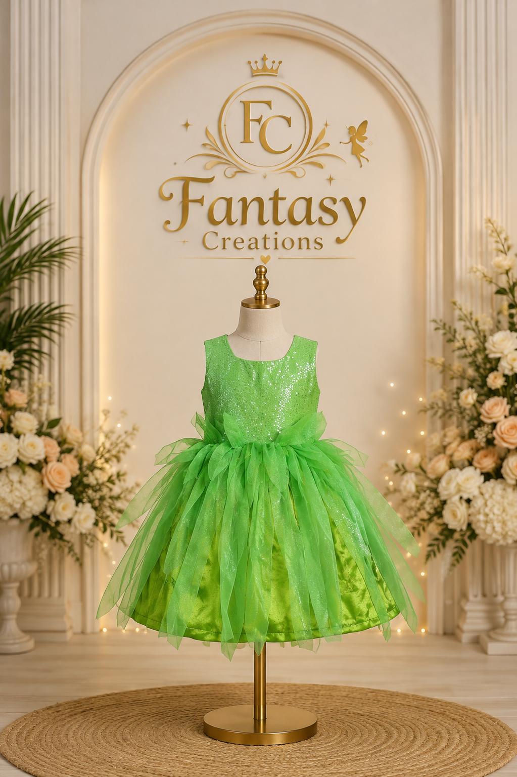 Green Sequined Dress