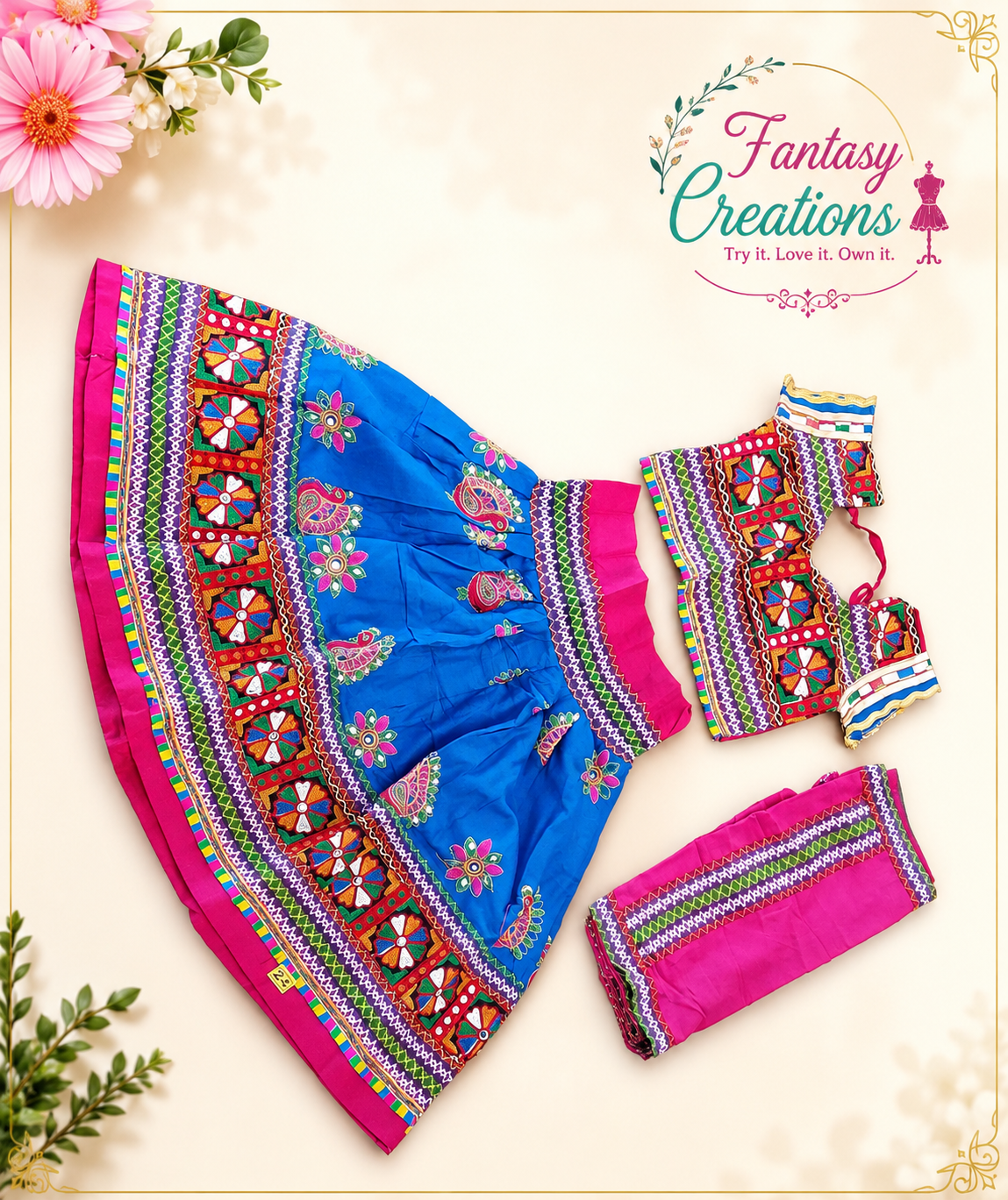 Gujarati Garba Costume Set