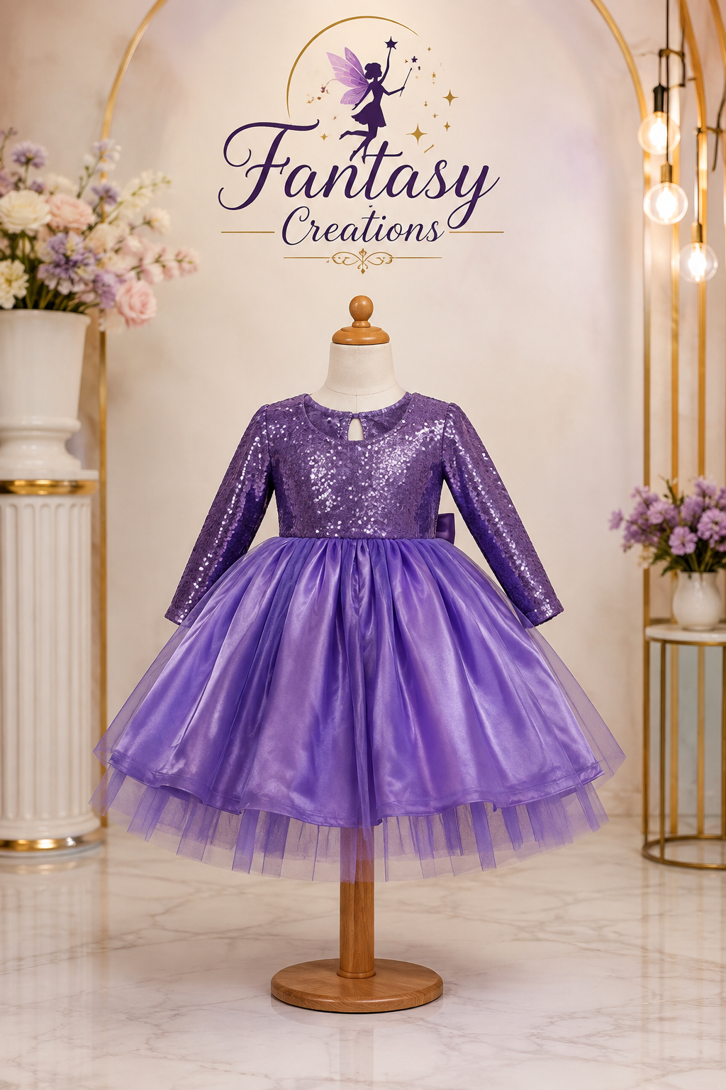 Purple tulle Dress