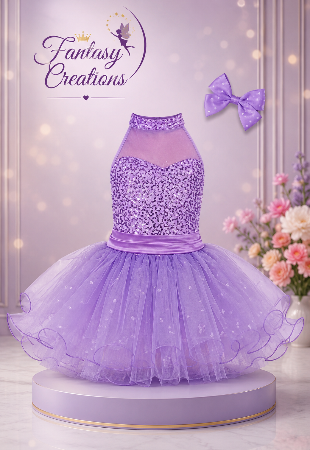 lavender Tulle Dress