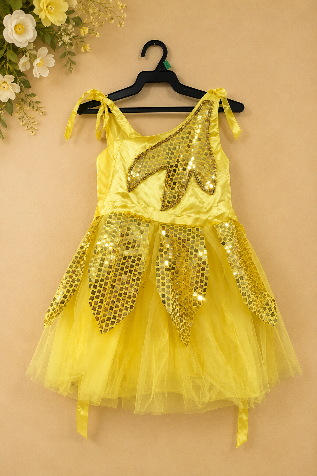 Yellow Sequined Dress
