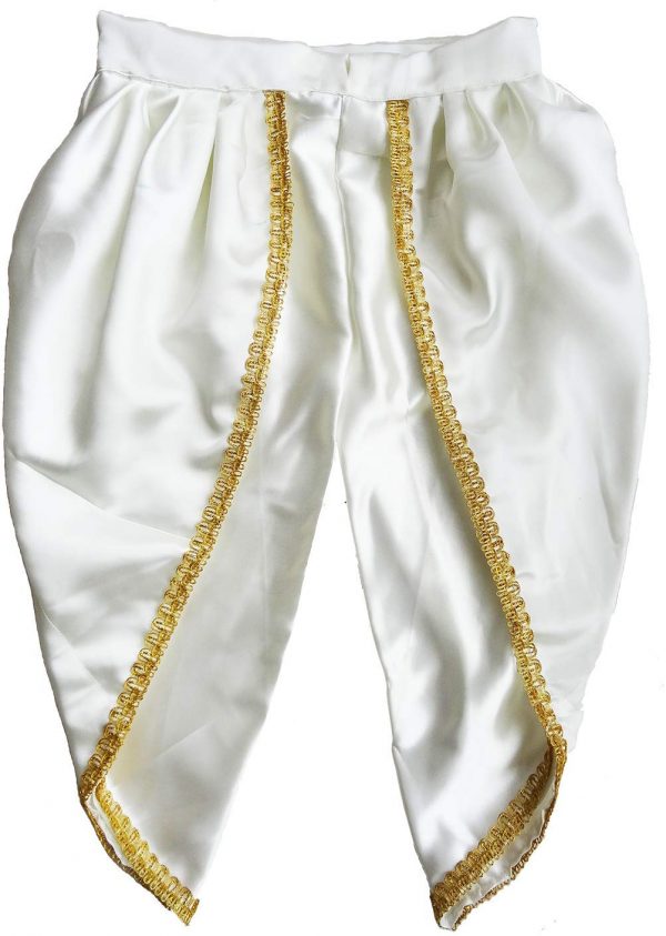 Pakhi Little Krishna Set - Ivory and Royal Blue - Fresh with Pagdi - Image 4